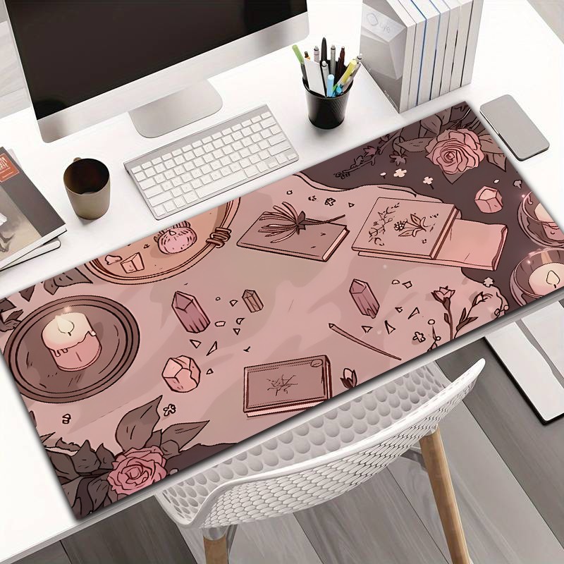Esports Gaming School - 1pc Diatomite Material, Pink Candle Pattern