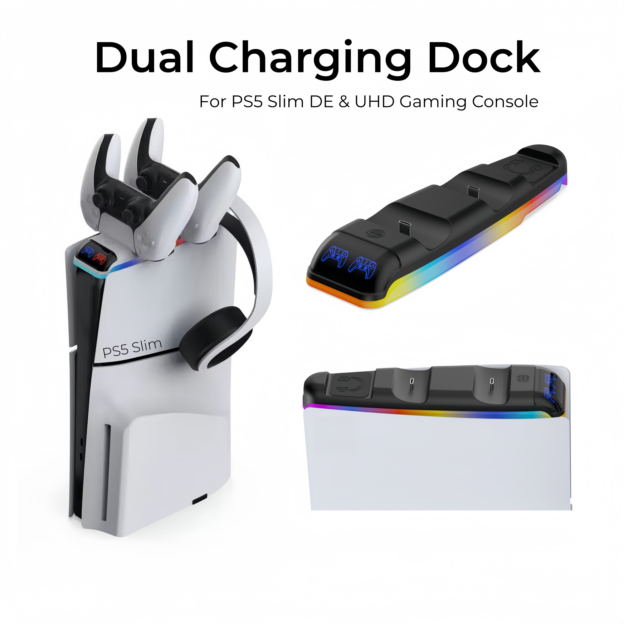 RGB Light Charging Dock For PS - đánh giá và giá Controller Charging Stand