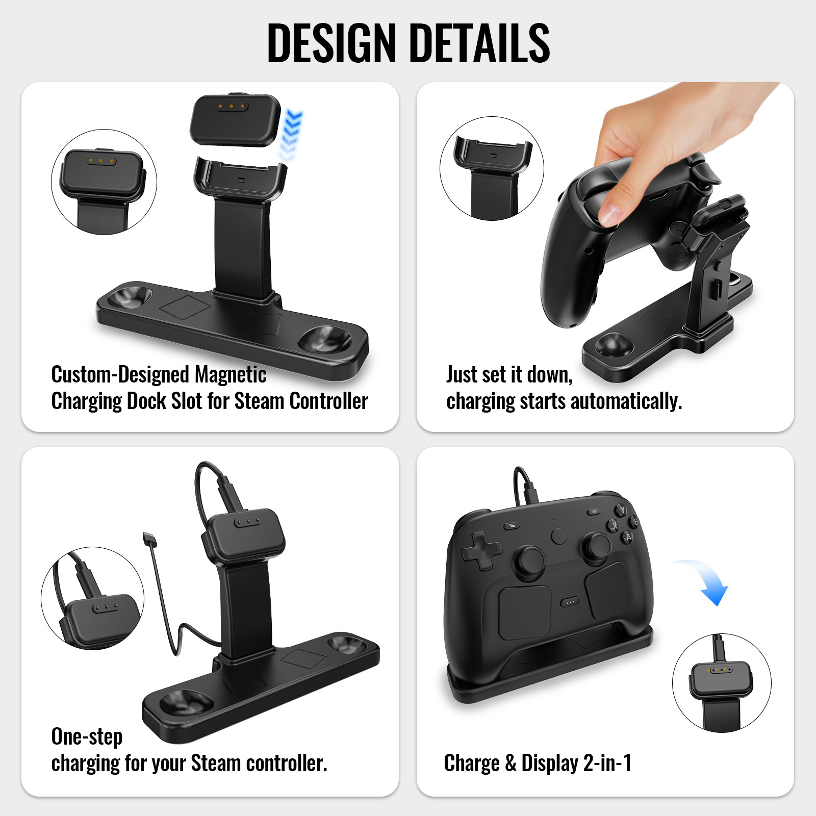New Magnetic Charging Dock & D - đánh giá và giá Controller Charging Stand