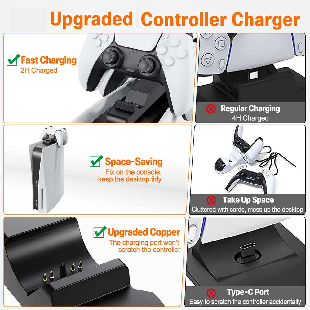 Túi Hộp Xách Tay Cho PS5 PS4 B - đánh giá và giá Controller Charging Stand