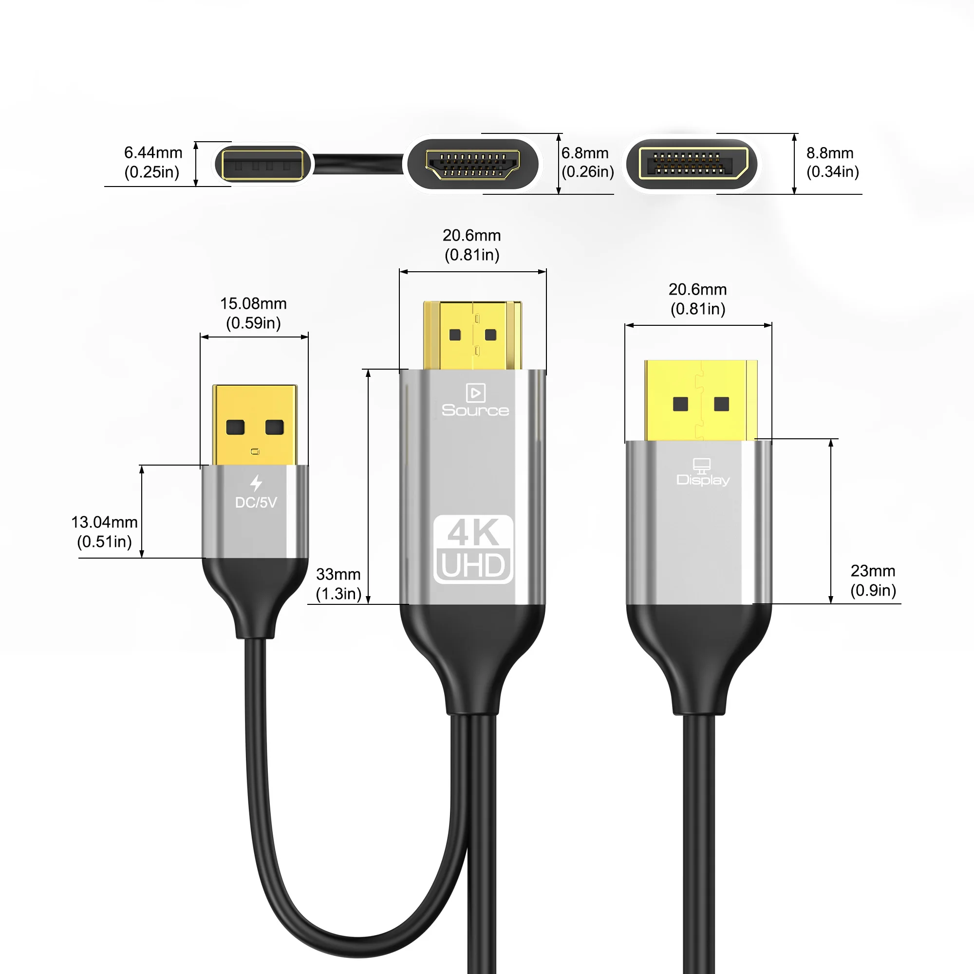 HDMI to DP Converter Cable wit - đánh giá và giá Esports Gaming Bundle
