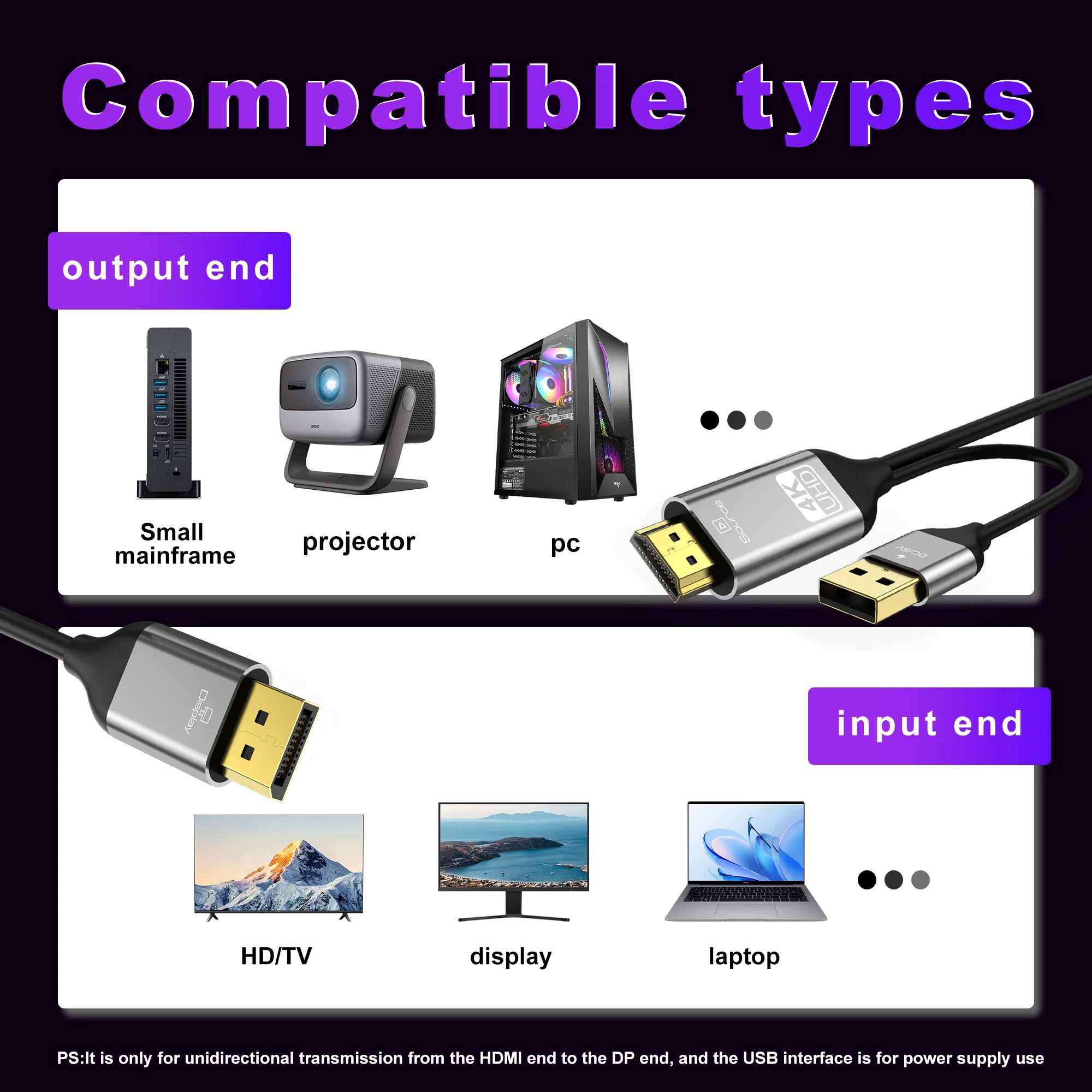HDMI to DP Converter Cable wit - đánh giá và giá Esports Gaming Bundle