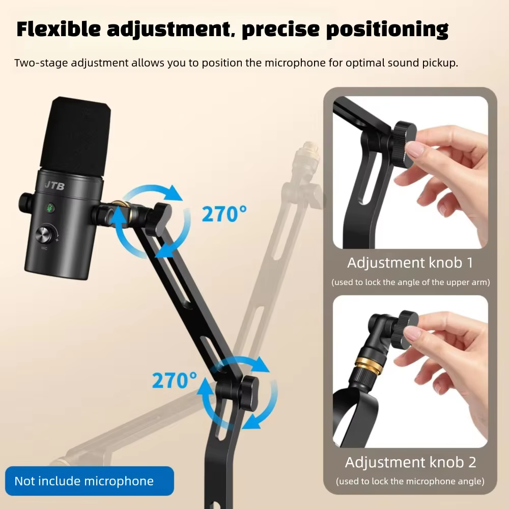 Foldable Desktop Microphone St - đánh giá và giá Microphone Arm Boom