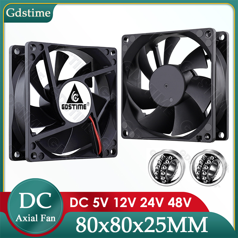 Gdstime DC 5V 12V 24V Fan 80mm - đánh giá và giá Esports Gaming Fan