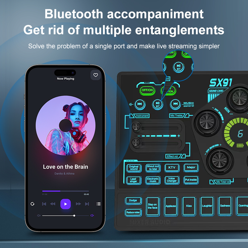 SX91 48V Audio Mixer with Voic - đánh giá và giá Esports Gaming Bundle
