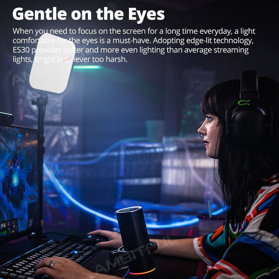 Godox LED Gaming Light ES30 E- - đánh giá và giá Esports Gaming Video