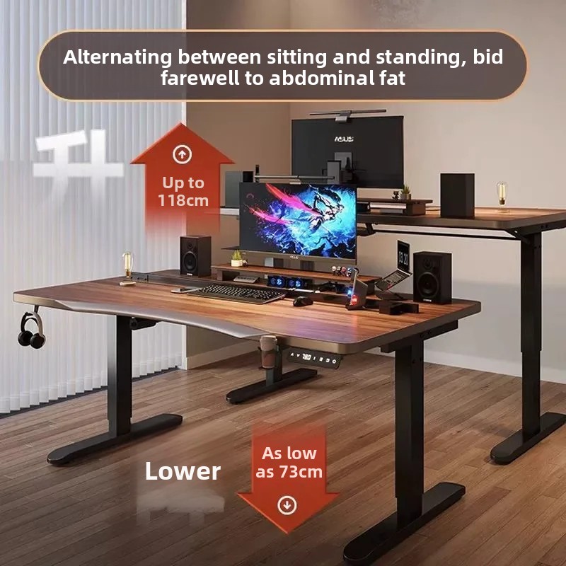 Height Adjustable Computer Des - đánh giá và giá Esports Gaming School