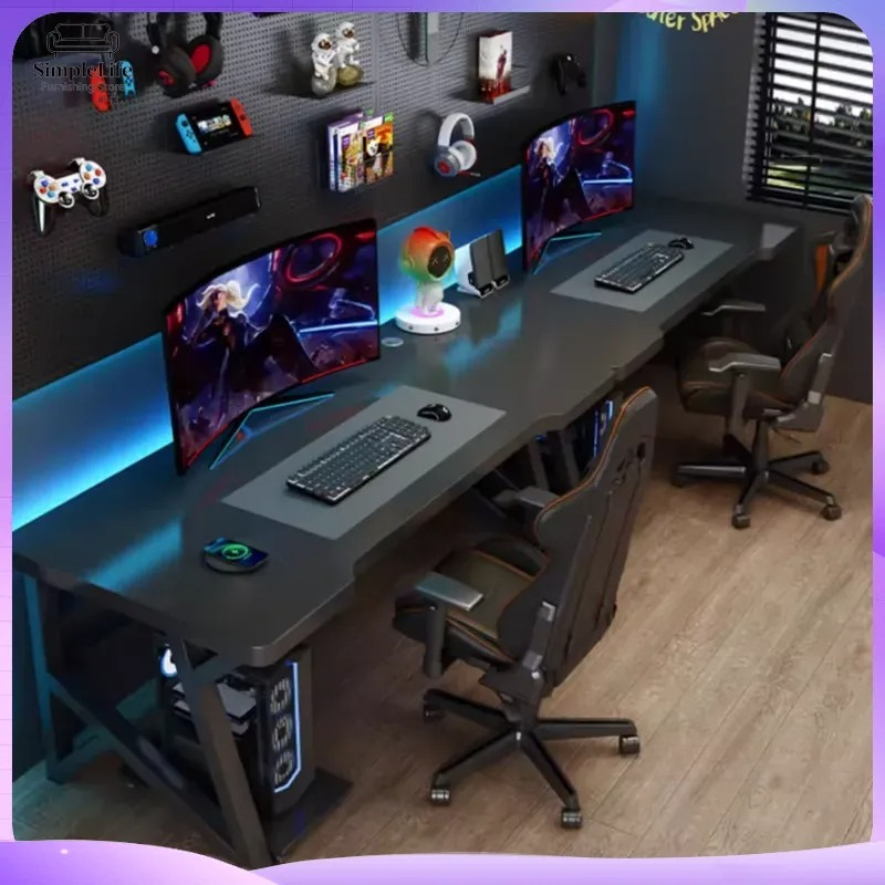 Modern Double Computer Desk fo - đánh giá và giá Esports Gaming School
